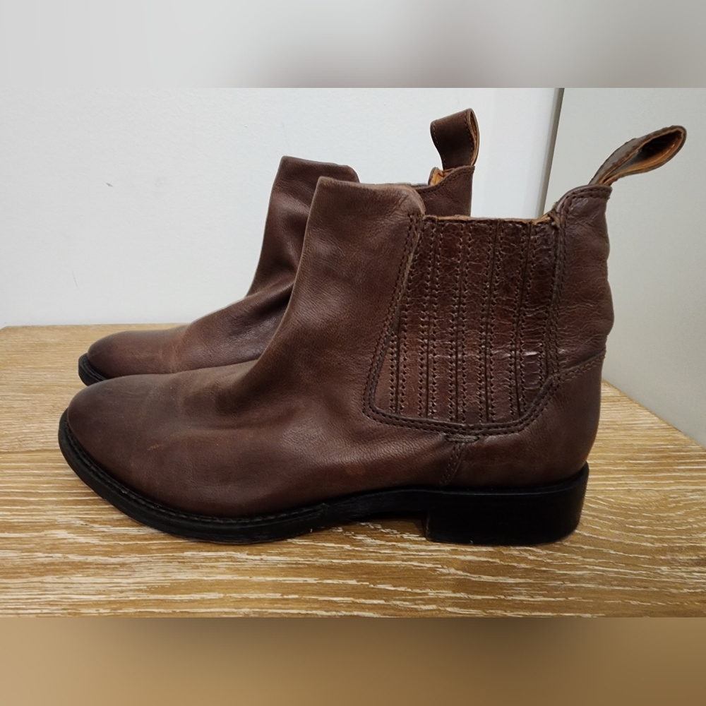 Franco Sarto Brown Ankle Boots - Picture 7 of 11